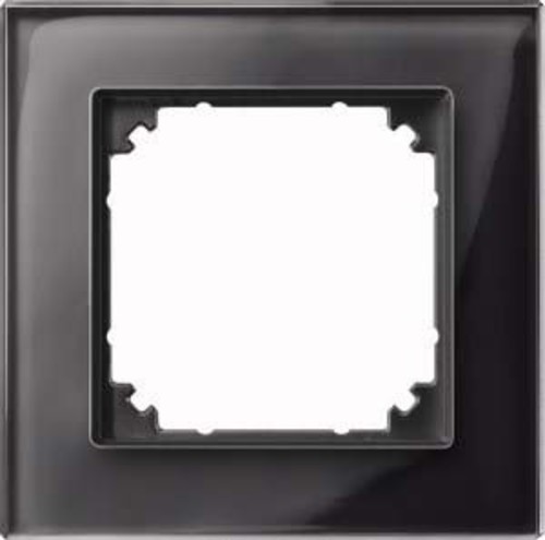 Merten Rahmen Glas 1-fach on/sw 489103