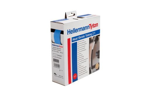 HellermannTyton Schrumpfschlauch D 2,4/1,2 bl HIS-3/32-POX-BU 10m