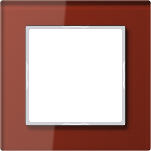 Jung Glasrahmen 1-fach rt waage/senkrecht AC 581 GL RT