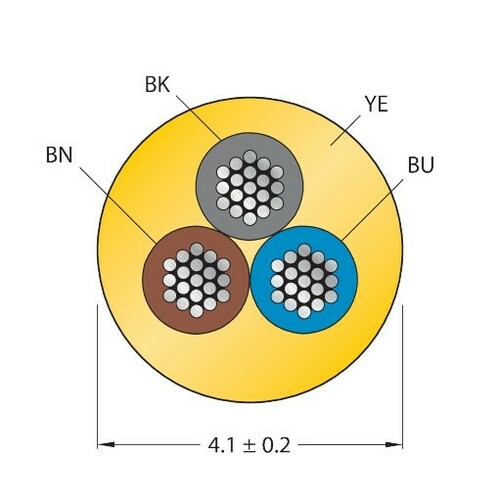 Turck Aktuator- u. Sensorleitung PUR CABLE3X0.34 #6628645 Turck Aktuator- u. Sensorleitung PUR CABLE3X0.34 #6628645