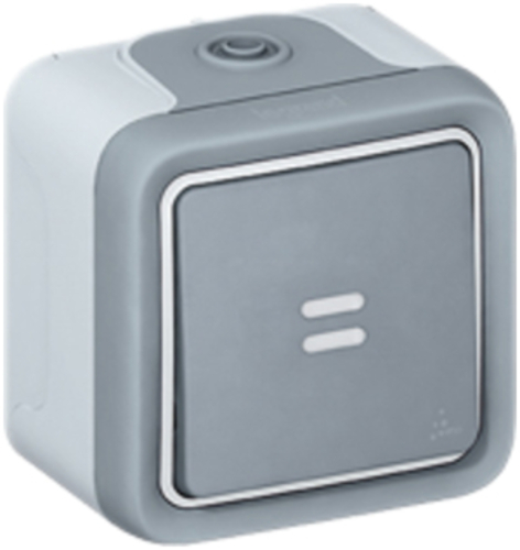 Legrand (BT) Taster 1p. gr Schließer AP, 10A,250V, IP55 Legrand 069722