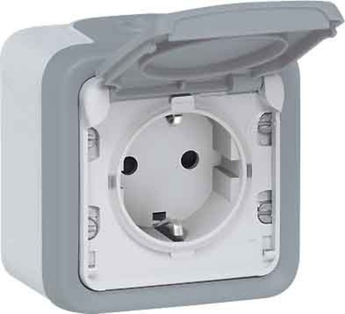 Legrand (BT) Schutzkont.-Steckdose1f.gr AP, 16A,250V, IP44 Legrand 069730