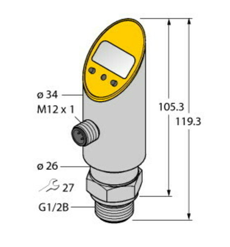 Turck Drucksensor frontbündig PS100R-609 #6832446