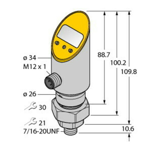 Turck Drucksensor verdrehbar PS600R-505 #6832703 Turck Drucksensor verdrehbar PS600R-505 #6832703