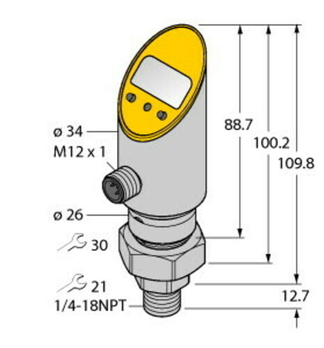 Turck Drucksensor verdrehbar PS001V-50 #6832827