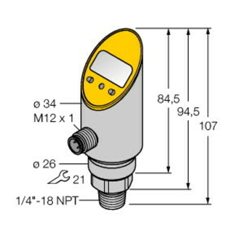 Turck Drucksensor analog PS600R-303 #6833413