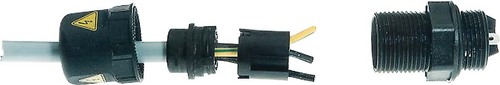 Harting Wanddurchführung 3pol.,FSA,RAL9005 21011301013