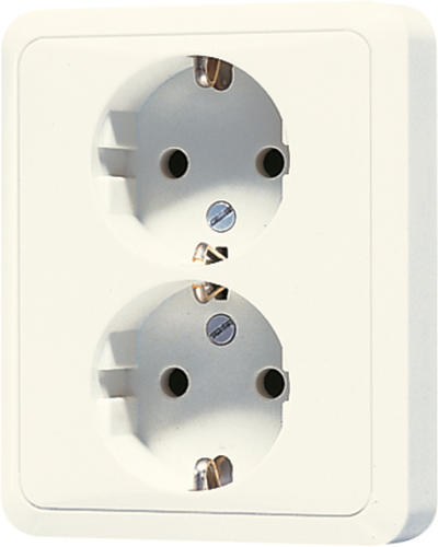 Jung SCHUKO-Steckdose 2-fach 16A 250V 5022 U Jung SCHUKO-Steckdose 2-fach 16A 250V 5022 U