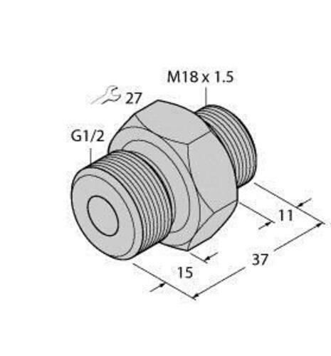 Turck Einschraubadapter FCAFCSTG1/2A4/L037 Turck Einschraubadapter FCAFCSTG1/2A4/L037