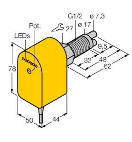 Turck Eintauchsensor FCS-GL1/2 #6870363 Turck Eintauchsensor FCS-GL1/2 #6870363