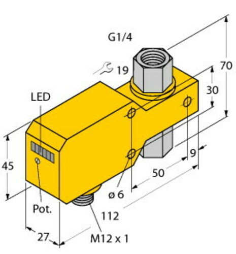 Turck Inline-Sensor FCID06CTPAP8XH1141