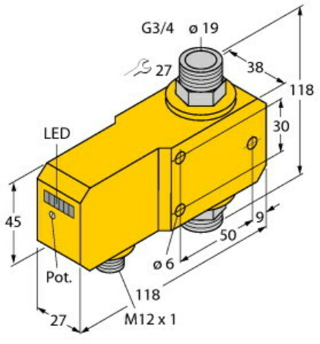 Turck Inline-Sensor FCID20A4PAP8XH1141