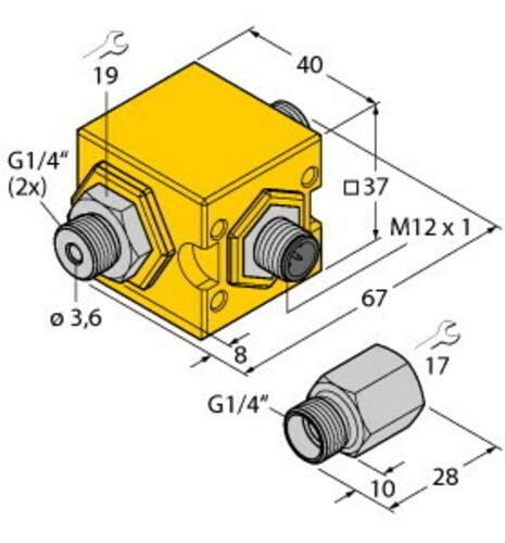 Turck Inline-Sensor FCIC-G1/4 #6870781