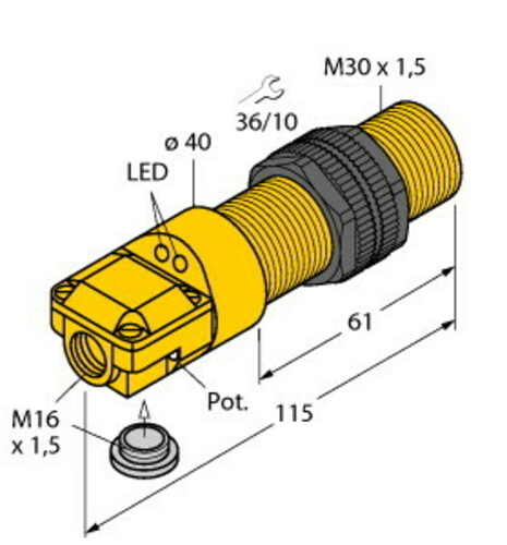 Turck Sensor kapazitiv BC10-P30SR-FZ3X2