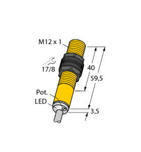 Turck Sensor kapazitiv BC3-S12-RP6X/S90/3GD