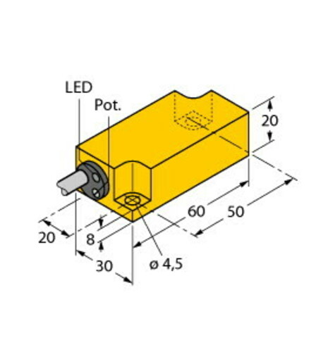 Turck Sensor kapazitiv BCF10-Q20L60-AP4X