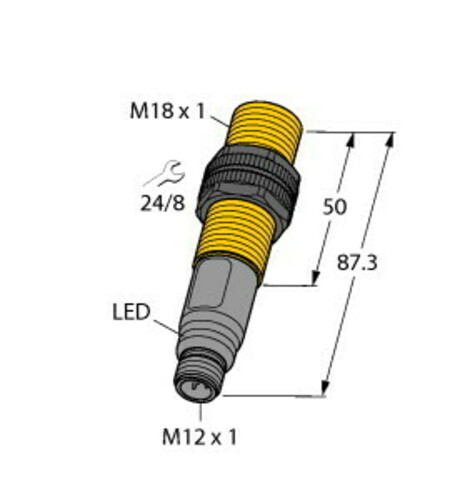 Turck Sensor kapazitiv BCT5-S18-UN6X2-H1151