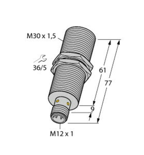 Turck Sensor induktiv BI10-M30E-LIU-H1141