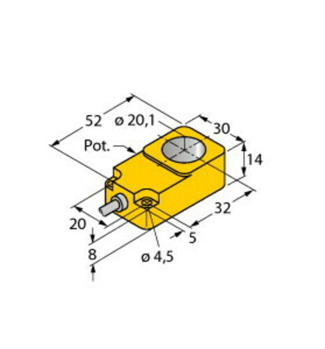 Turck Sensor induktiv BI20R-Q14-LU