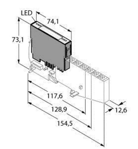 Turck Elektronikmodul BL20-BR-24VDC-D