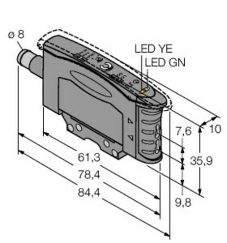 Turck Opto Sensor Lichtleiter D10AFPGYQ