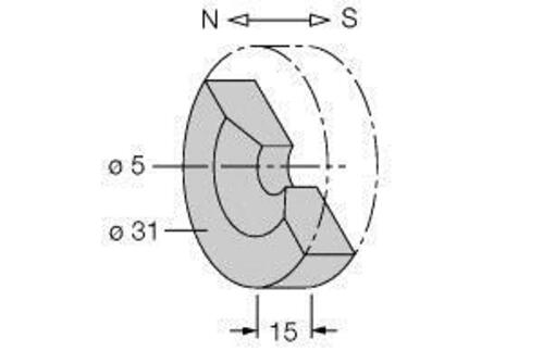 Turck Dauermagnet DMR31-15-5