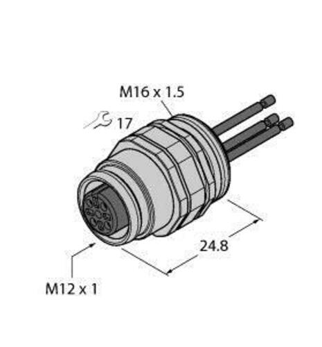 Turck Flanschkupplung EC-FKD12-0,5/16