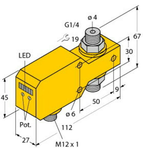 Turck Inline-Sensor FCI-D04A4P-LIX-H1141