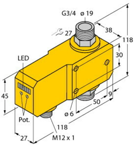 Turck Inline-Sensor FCI-D20A4P-LIX-H1141