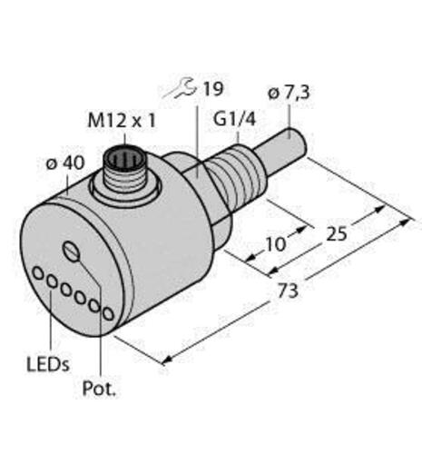 Turck Eintauchsensor FCS-G1/4A4-ARX-H1140