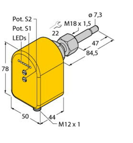 Turck Strömungssensor FCST-A4P-2AP8X-H1140