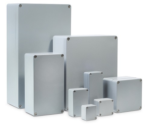 Bernstein Aluminium Gehäuse 122x122x80mm U-GEH.CA-220SILIKONP