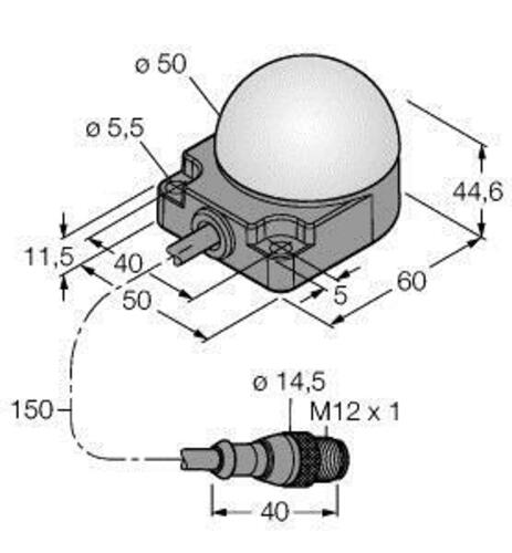 Turck LED-Anzeige Kennleuchte K50FLGRYPQP