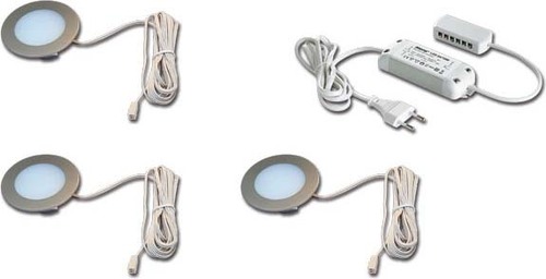 Hera 3er-Set LED-Einbauleuchte nw Tr.24/15W 61056938003