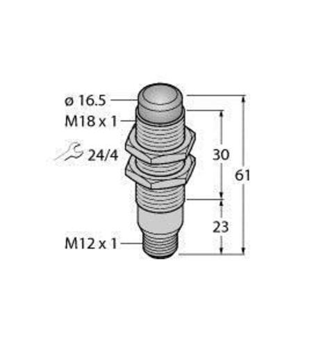 Turck LED-Anzeige Kennleuchte M18GRY2PQ