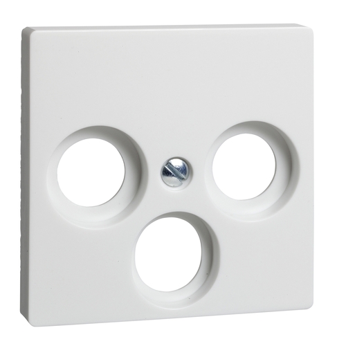 Elso Zentralplatte reinweiß f.Antennd.3-Loch 266034