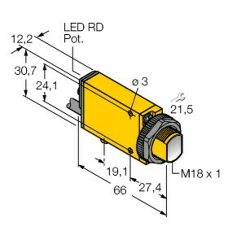 Turck Opto Sensor Lichttaster MIAD9D Turck Opto Sensor Lichttaster MIAD9D