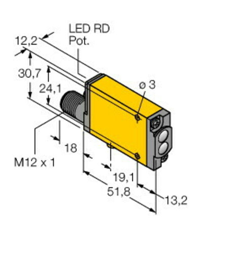 Turck Opto Sensor Lichttaster MIAD9WQ Turck Opto Sensor Lichttaster MIAD9WQ