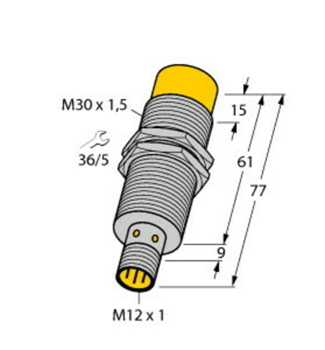 Turck Sensor induktiv NI15-M30E-LIU-H1141