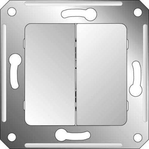 Elso Doppelwechselschalter reinweiß 16A 371664