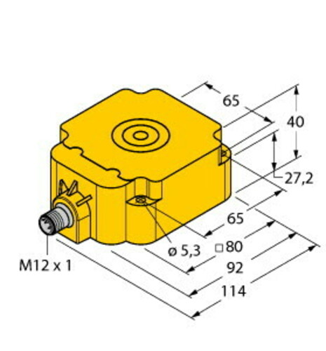 Turck Sensor induktiv NI50-Q80-LIU-H1141
