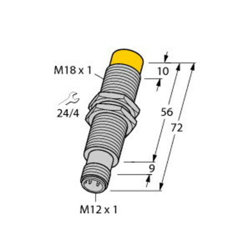 Turck Sensor induktiv NI8-M18E-LIU-H1141