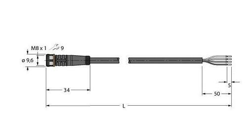 Turck Aktuator- u. Sensorleitung PUR PKG4M-35/TXL