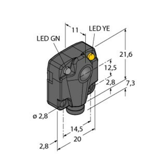 Turck Opto-Sensor Einweglichtschranke Q106EQ