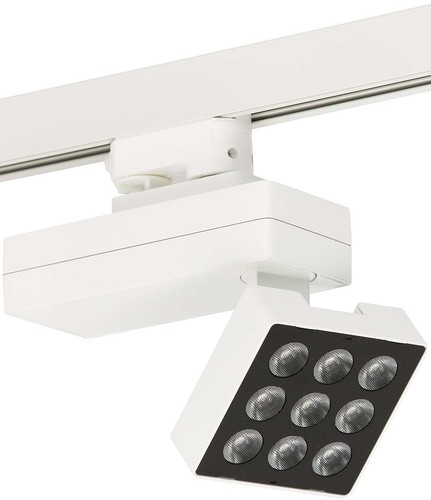 Ridi-Leuchten LED-Strahler 2500lm LF840 46Gr weiß KARO-S 2500-840 F