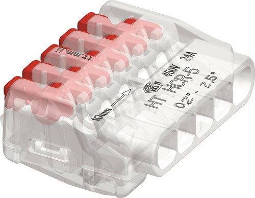 HellermannTyton HelaCon Releasable Verbindungsklemme HCR-5-PC-CL (50)