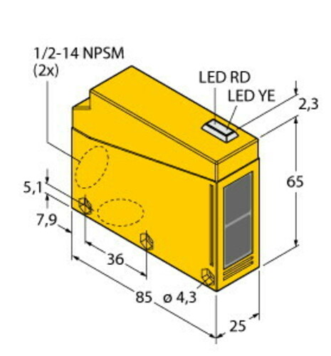 Turck Opto-Sensor Einweglichtschranke Q85BB62R-B