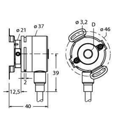 Turck Inkrementaler Drehgeber RI-09H8E-2F360-C