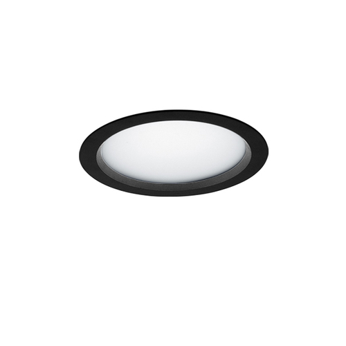 LTS Licht&Leuchten LED-Einbaudownlight 3000K inkl.Konverter VTFM-R 101.830 SW