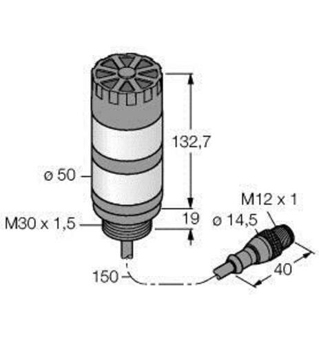 Turck Signalsäule TL50HGRA6PQPMA-87256 Turck Signalsäule TL50HGRA6PQPMA-87256